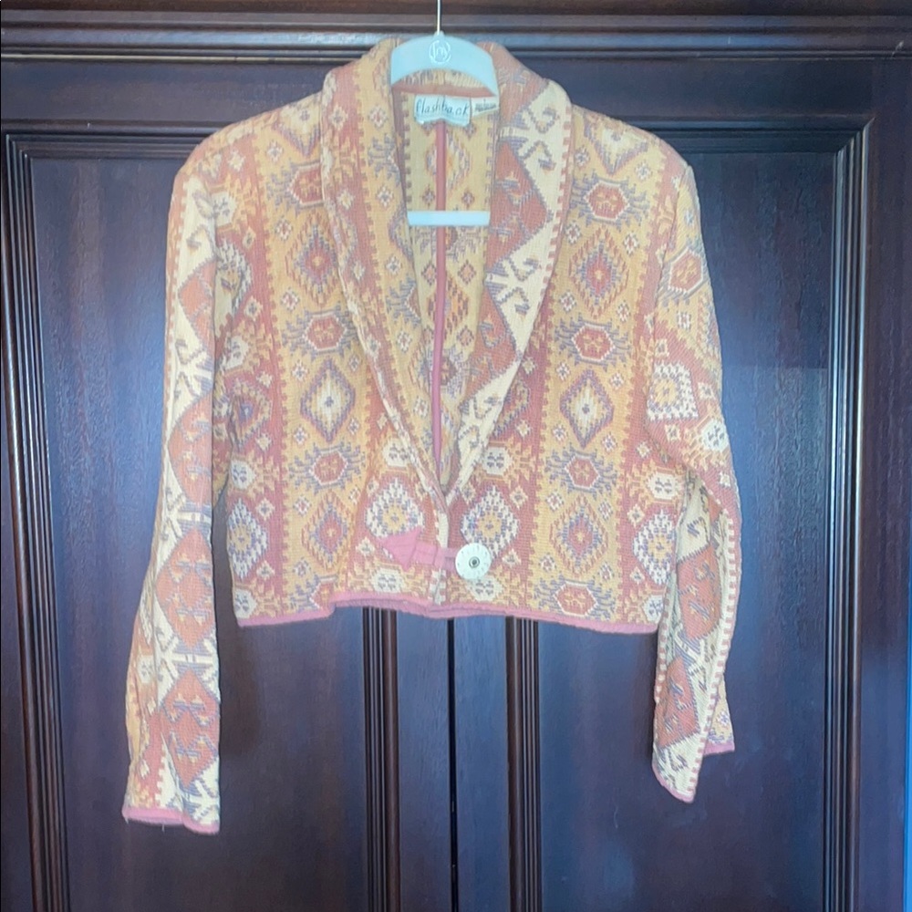 Vintage Patterned Jacket - image 1